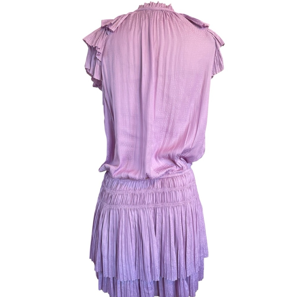 ❤️ Current Air ‘Zoey’ Lavender Pink Gathered Mini Dress - Picture 6 of 11